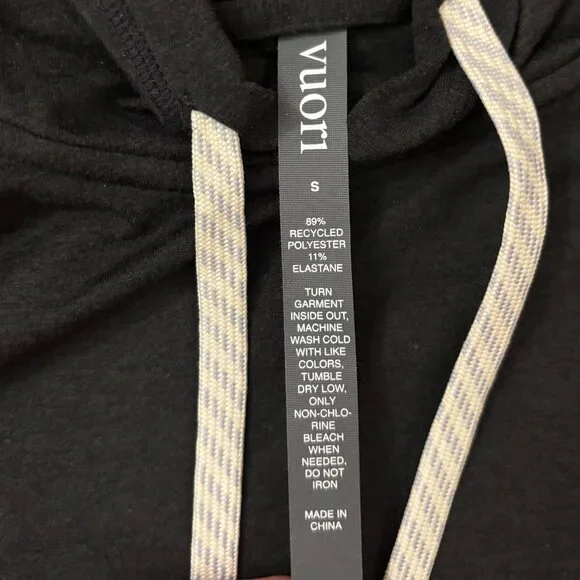 Vuori Halo Essential Hoodie in Black, Size Small - Picture 5 of 5